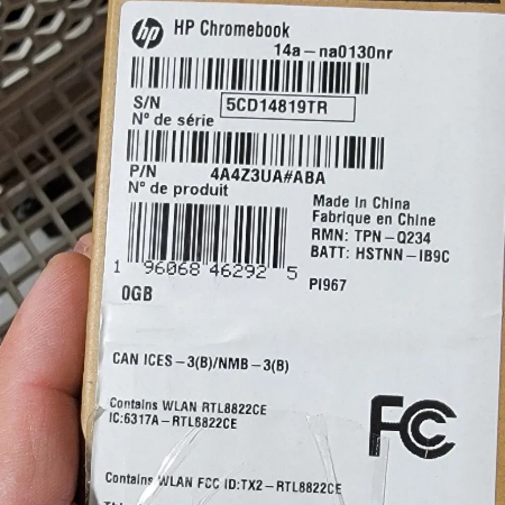 HP Chromebook 14A-NA0010NR 14
